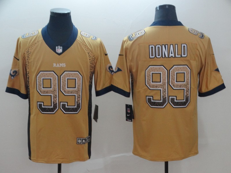 Men's Los Angeles Rams Aaron Donald #99 Yellow Jersey